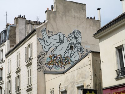 photo graffiti Paris 20eme arrondissement